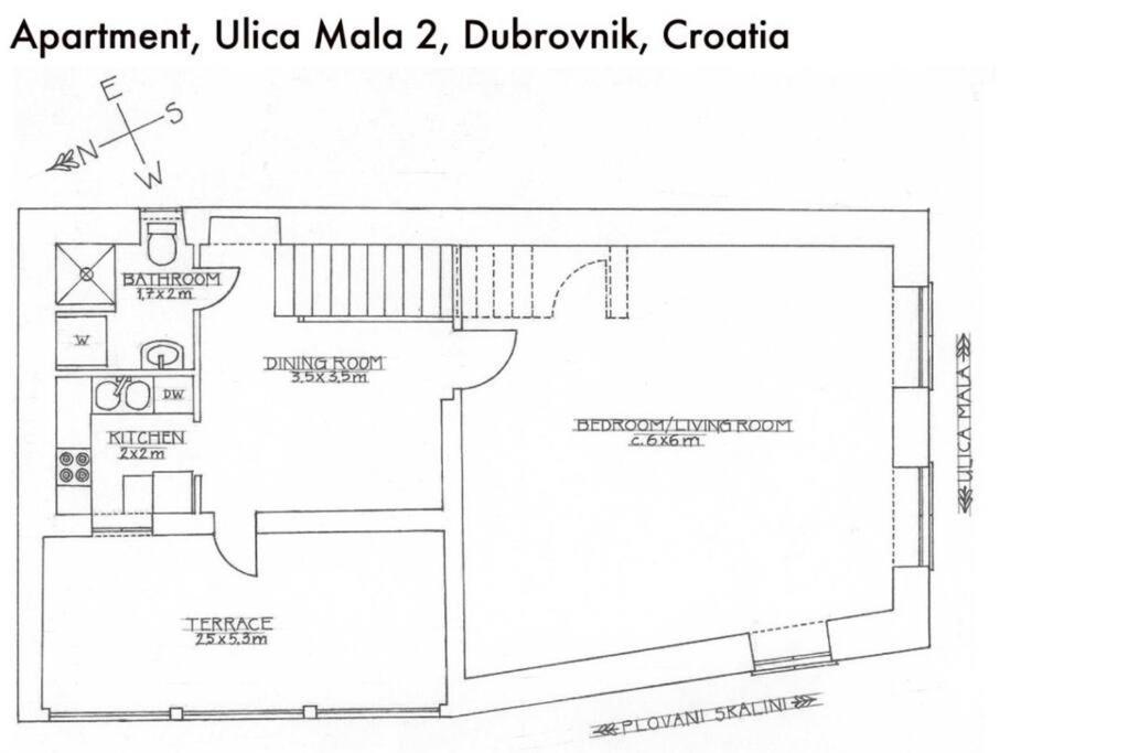 1-Bdrm With Terrace In The Old Town Apartment Dubrovnik Exterior photo